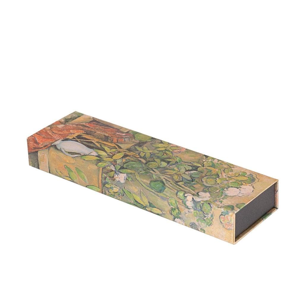 Cezanne's Terracotta Pots and Flowers Pencil Case (Wrap Closure)