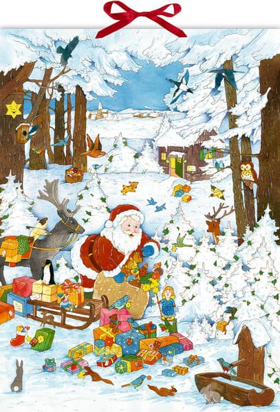 Coppenrath - Bescherung im Winterwald, Wand-Adventskalender