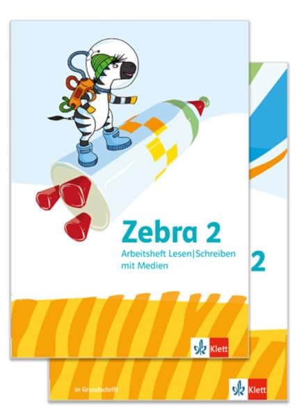 Zebra 2. Paket: Arbeitsheft Sprache in Grundschrift und Arbeitsheft Lesen/Schreiben Klasse 2