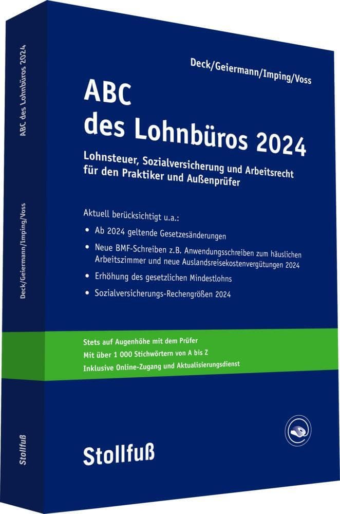 ABC des Lohnbüros 2024, m. Buch, m. Online-Zugang