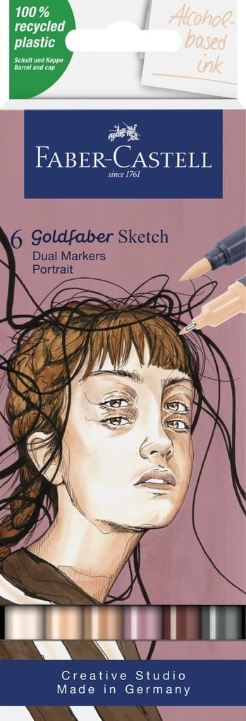 Faber-Castell Goldfaber Sketch Marker Portrait 6er Set