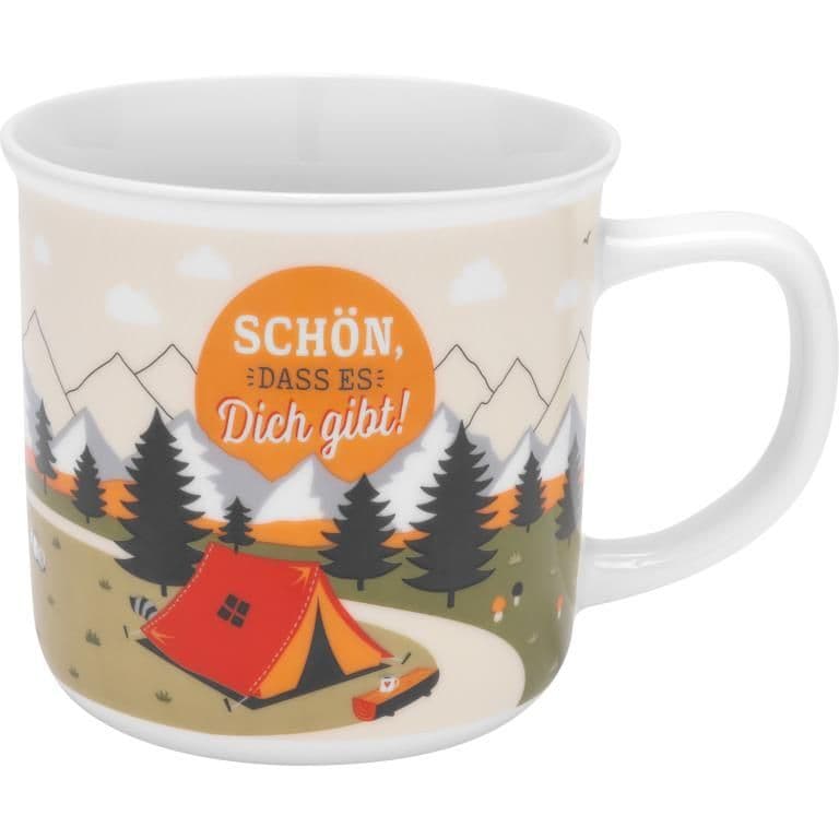 Tasse Motiv Fernweh Berge, in Geschenkbox