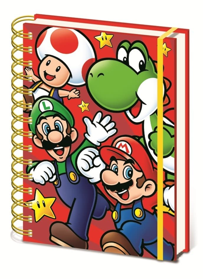 Notizbuch Super Mario A5 (Ringbuch)