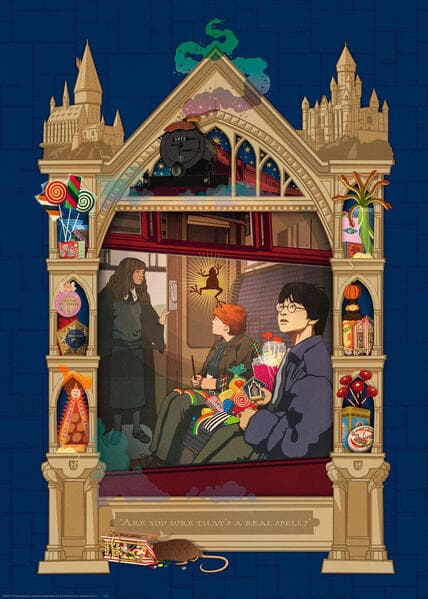 Erwachsenenpuzzle 1000 Teile - Harry Potter auf dem Weg nach Hogwarts