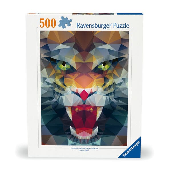 Erwachsenenpuzzle 500 Teile - Löwe aus Polygonen
