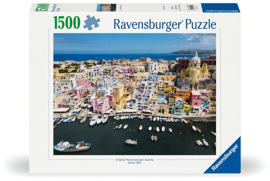 Erwachsenenpuzzle 1500 Teile - Buntes Procida Italien