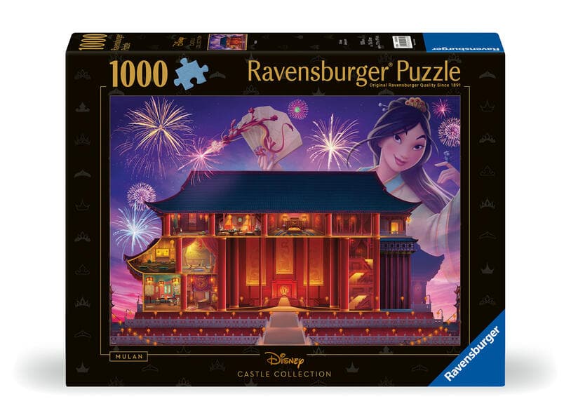 Erwachsenenpuzzle 1000 Teile - Disney Prinzessinnen - Disney Castles: Mulan