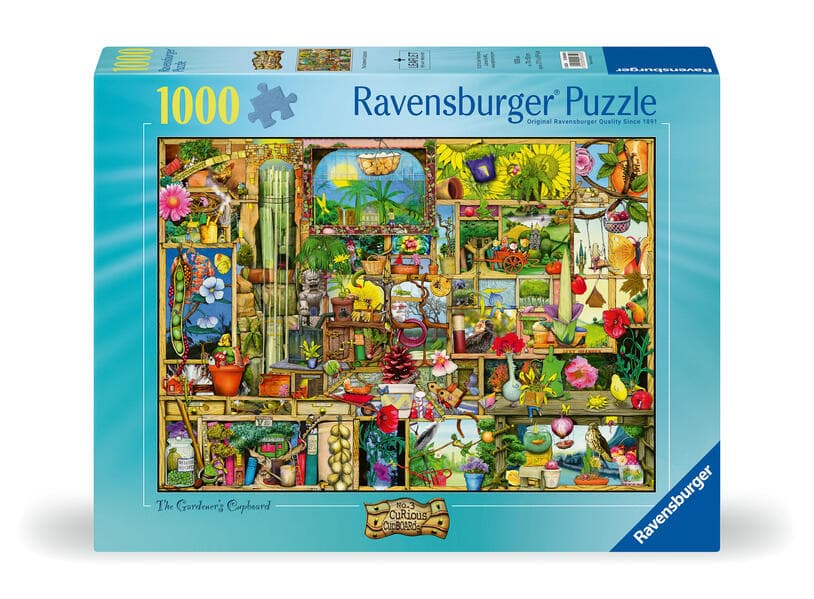 Erwachsenenpuzzle 1000 Teile - Colin Thompson: Grandioses Gartenregal
