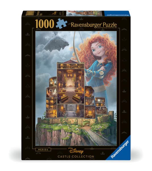 Erwachsenenpuzzle 1000 Teile - Disney Prinzessinnen - Disney Castles: Merida