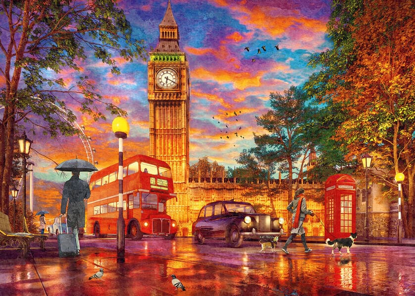 Erwachsenenpuzzle 1000 Teile - Sonnenuntergang in London