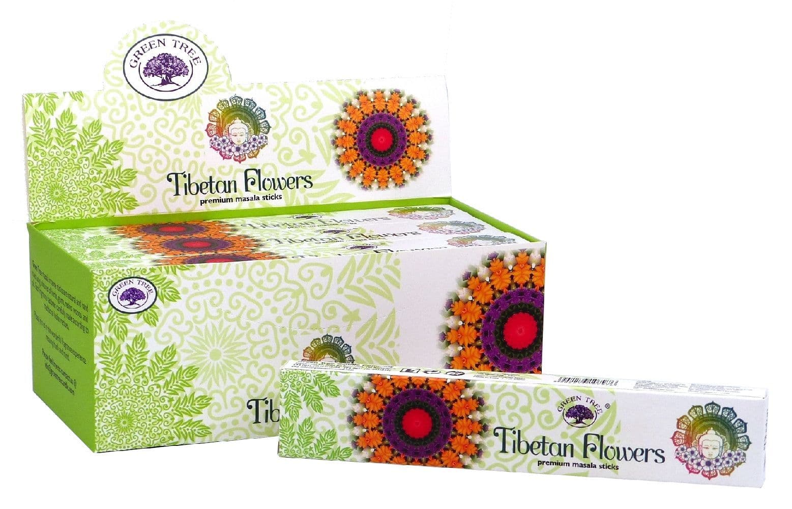 Räucherstäbchen Green Tree "Tibetan Flowers" 15gr.