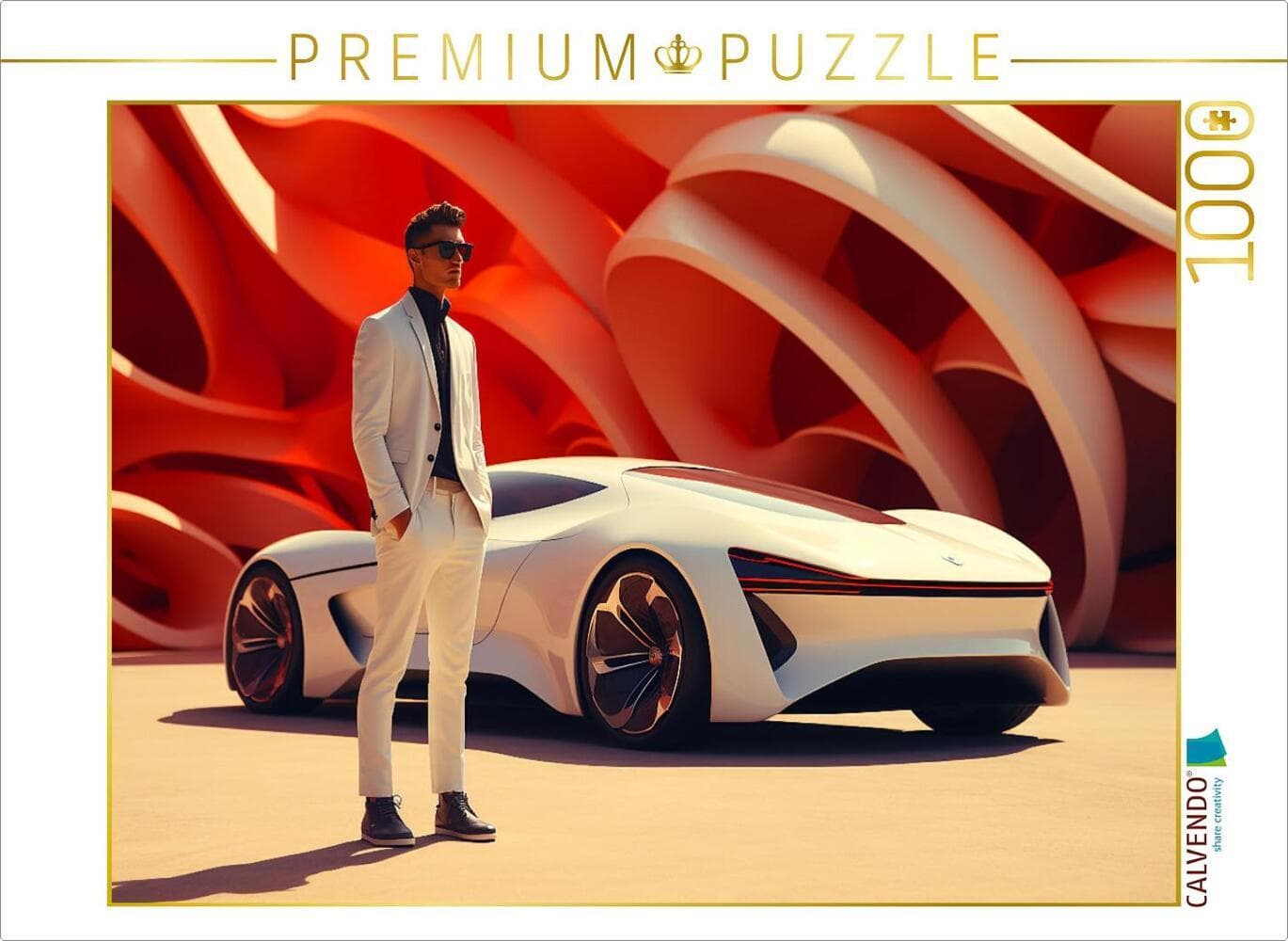 CALVENDO Puzzle Hypermodernes Konzept Design Auto | 1000 Teile Lege-Größe 64x48cm Foto-Puzzle für gl