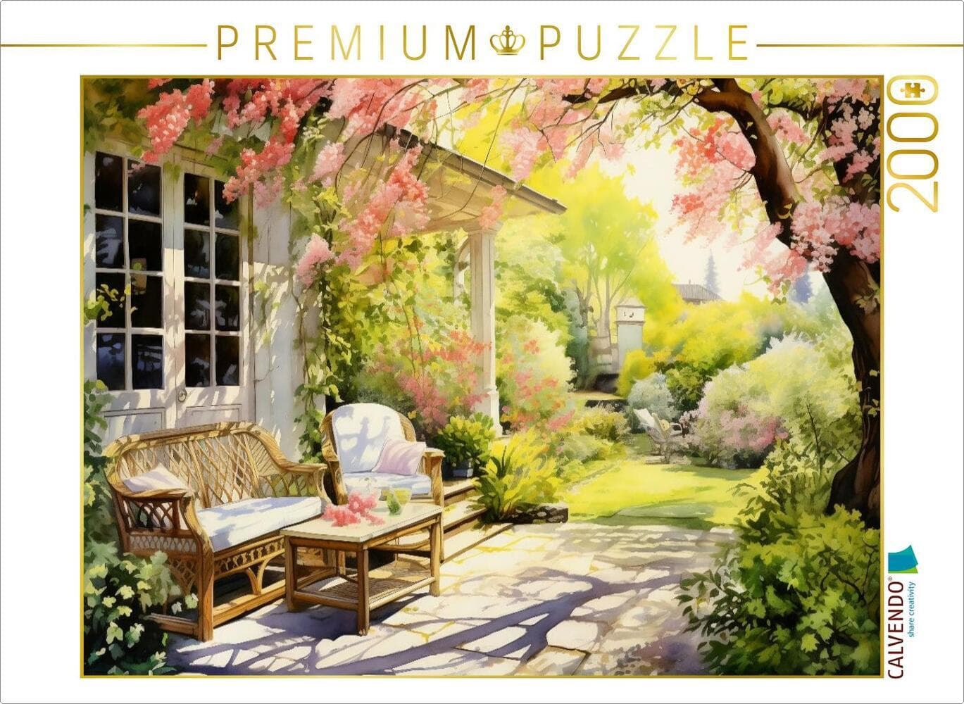 CALVENDO Puzzle Ein Motiv aus dem Kalender "Lauschige Gartenecken" | 2000 Teile Lege-Größe 90x67cm F