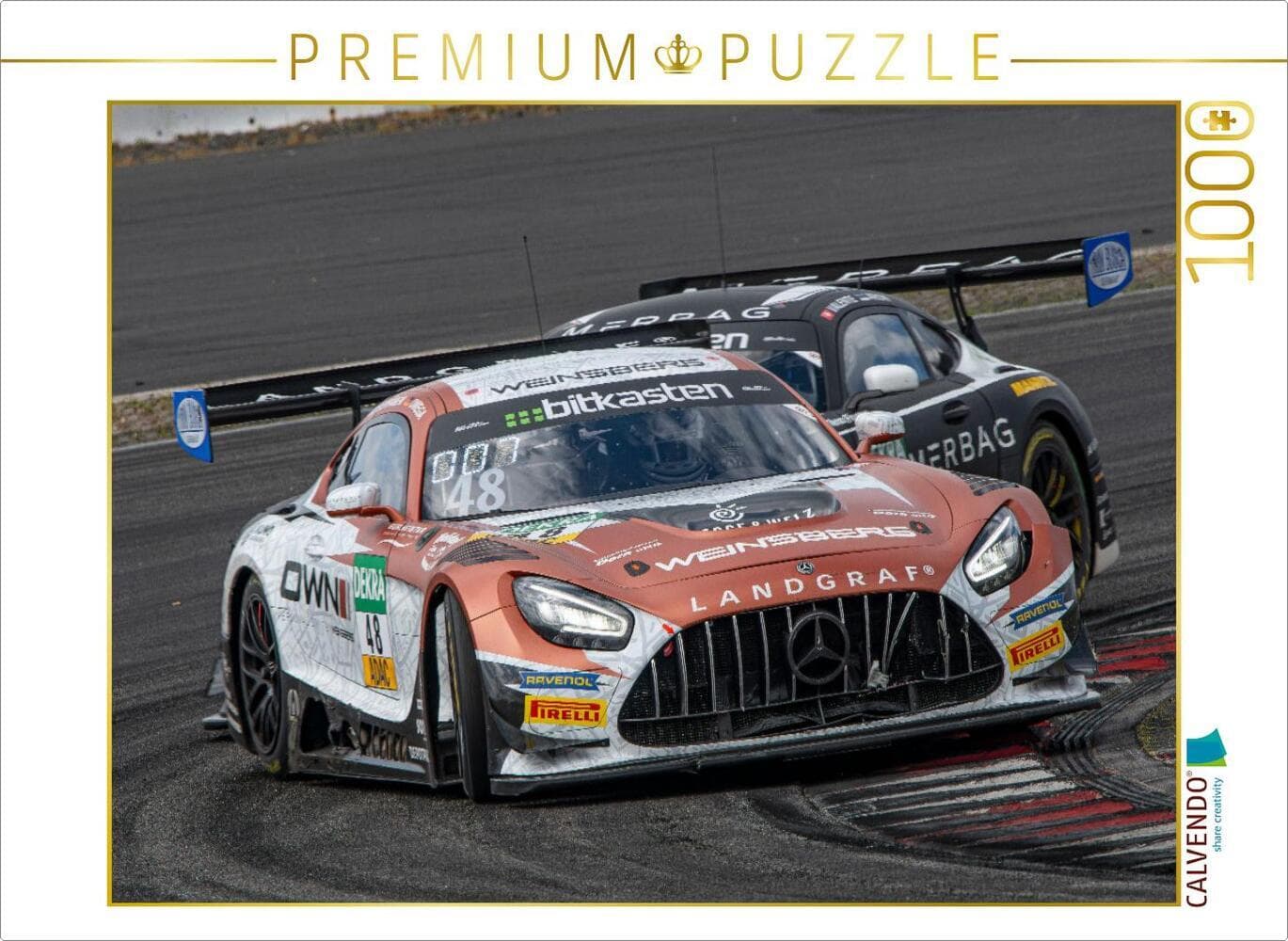 CALVENDO Puzzle Landgraf Motorsport / Mercedes AMG GT3 | 1000 Teile Lege-Größe 64x48cm Foto-Puzzle für glückliche Stunden