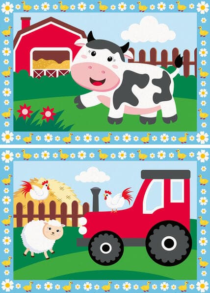 Tractor with scenery
