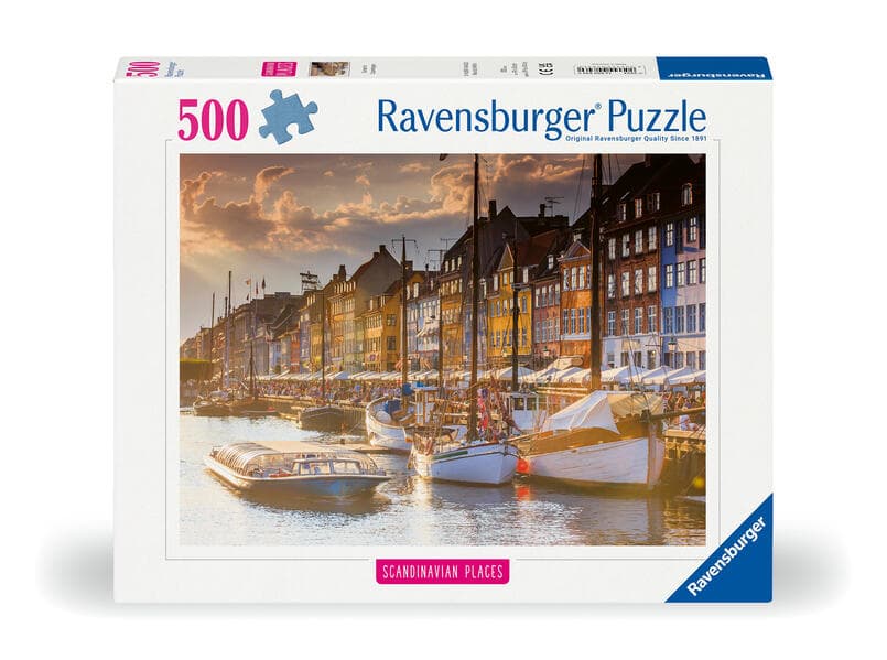 Erwachsenenpuzzle 500 Teile - Sonnenuntergang in Kopenhagen