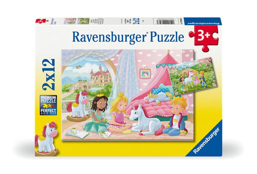 Kinderpuzzle 2x12 Teile - Zauberhafte Freundschaft