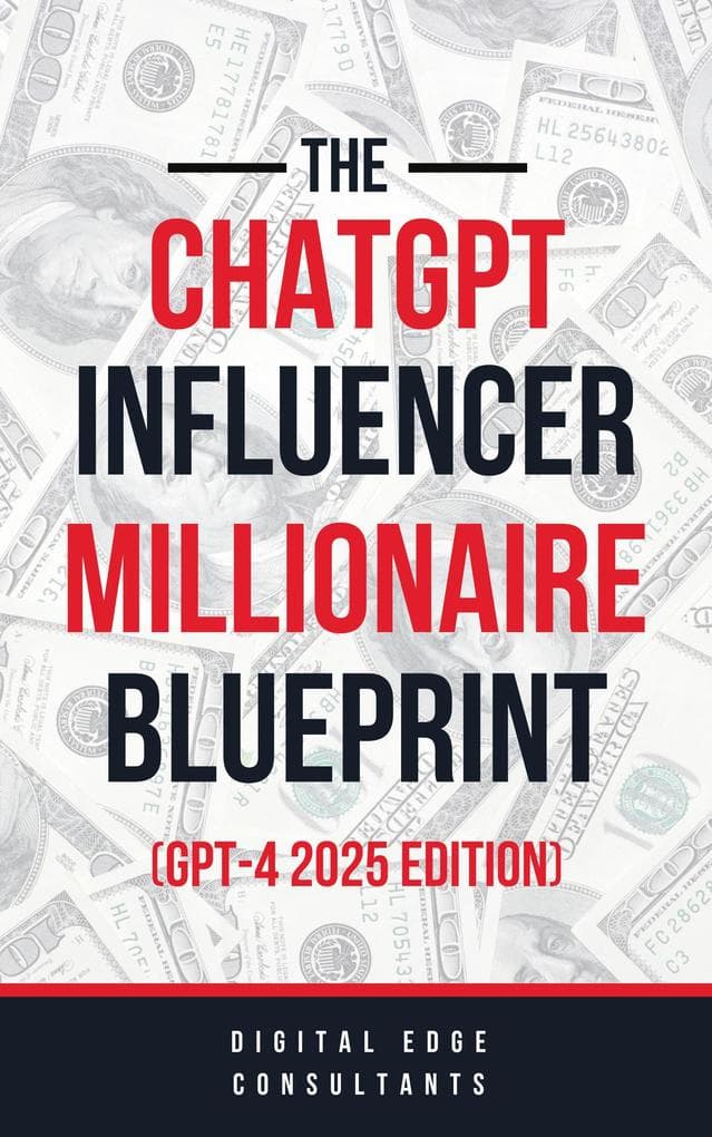 The ChatGPT Online Influencer Millionaire Blueprint GPT4 2025 Edition (ChatGPT Millionaire Blueprint, #5)