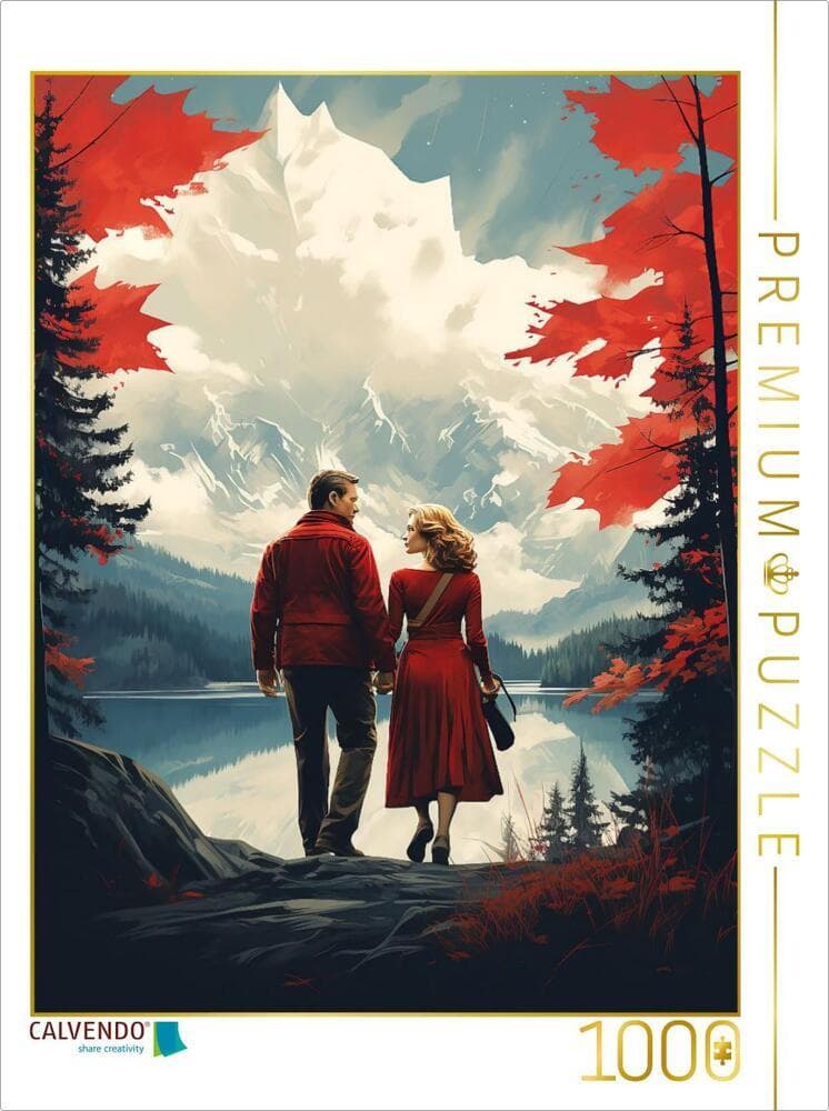 CALVENDO Puzzle Ich denke oft an Kanada - historisches Filmplakat zu einem Film, der nie gedreht wurde | 1000 Teile Lege-Größe 64x48cm Foto-Puzzle für glückliche Stunden