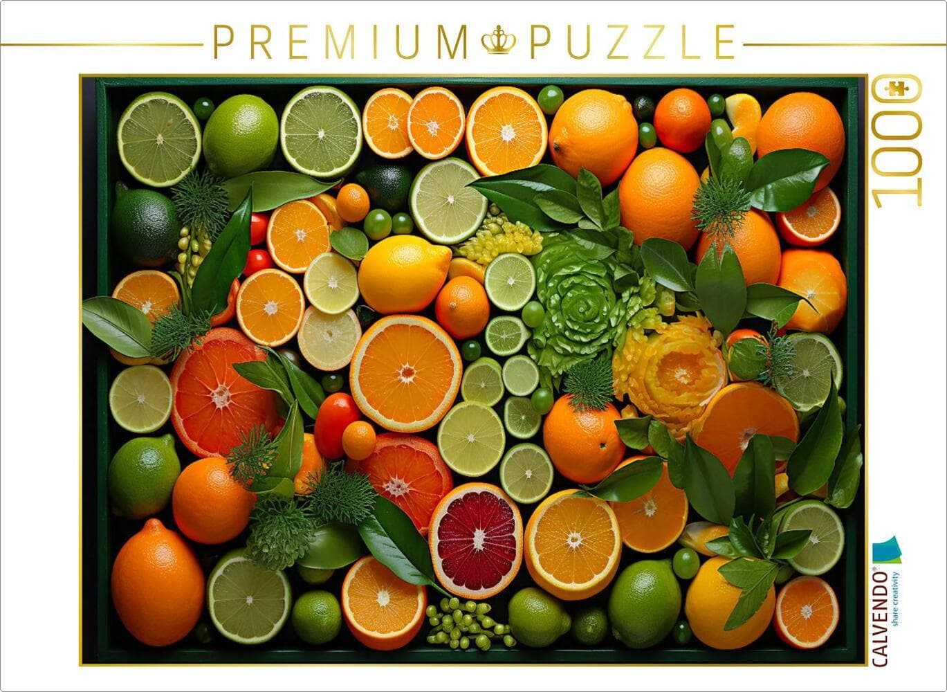 CALVENDO Puzzle Zitrusfrüchte - Vegane Ernährung | 1000 Teile Lege-Größe 64x48cm Foto-Puzzle für glü