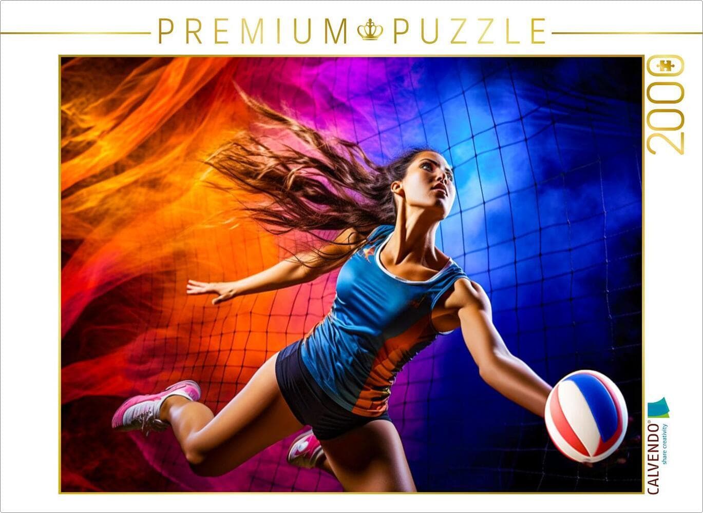 CALVENDO Puzzle Ein Motiv aus dem Kalender Volleyball und Motivation | 2000 Teile Lege-Größe 90x67cm