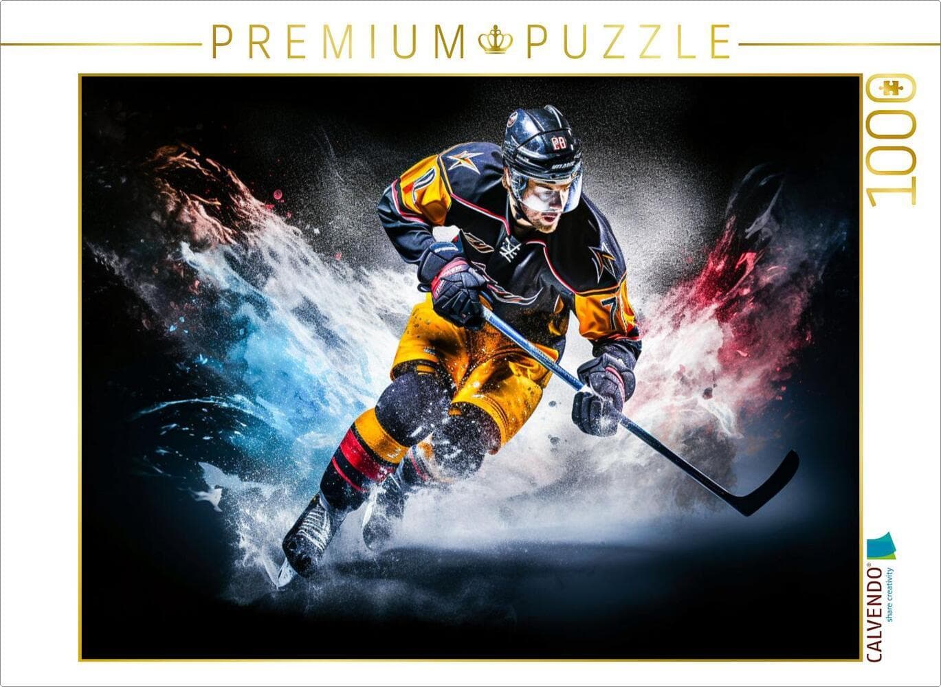 CALVENDO Puzzle Ein Motiv aus dem Kalender Eishockey und positive Gedanken | 1000 Teile Lege-Größe 6
