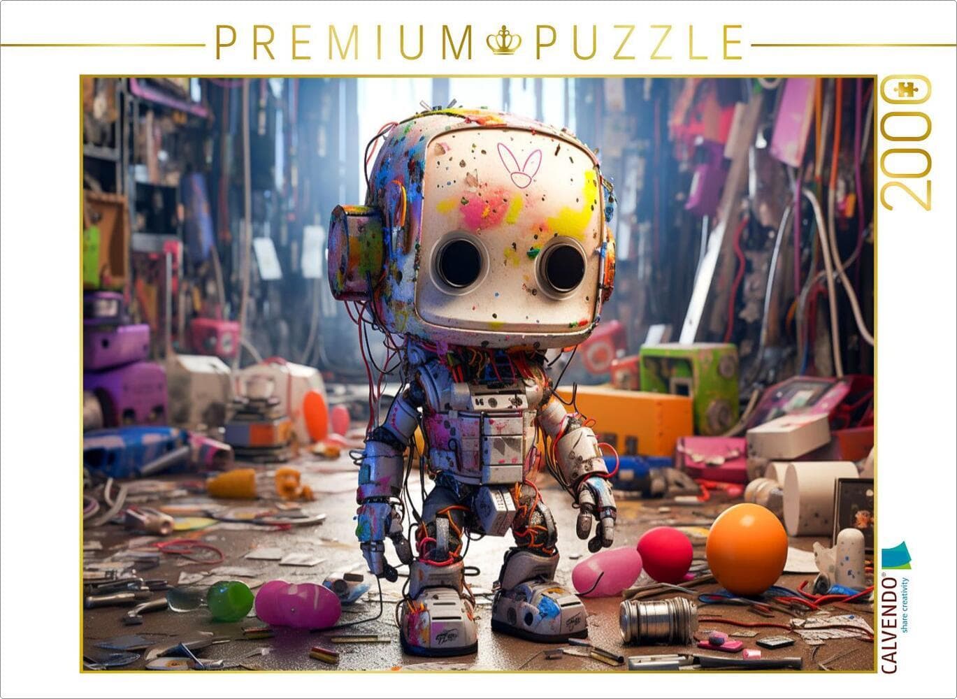 CALVENDO Puzzle Brummbot | 2000 Teile Lege-Größe 90x67cm Foto-Puzzle für glückliche Stunden