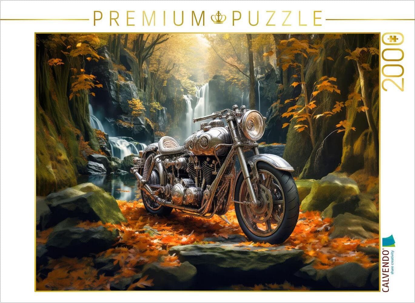 CALVENDO Puzzle Rast am Wasserfall | 2000 Teile Lege-Größe 90x67cm Foto-Puzzle für glückliche Stunde