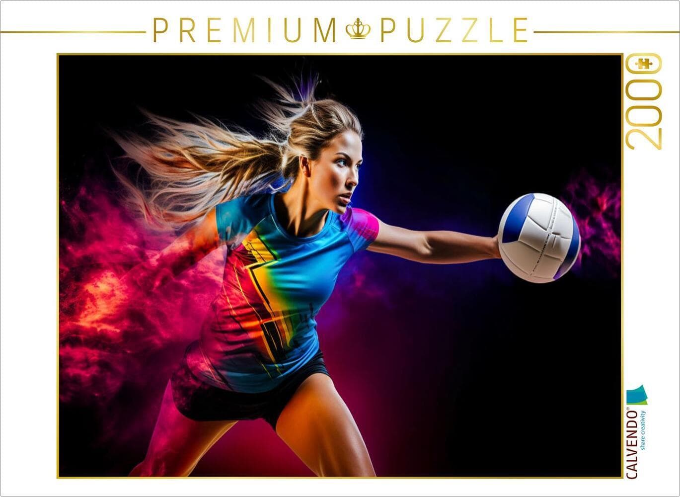 CALVENDO Puzzle Ein Motiv aus dem Kalender Volleyball und Motivation | 2000 Teile Lege-Größe 90x67cm