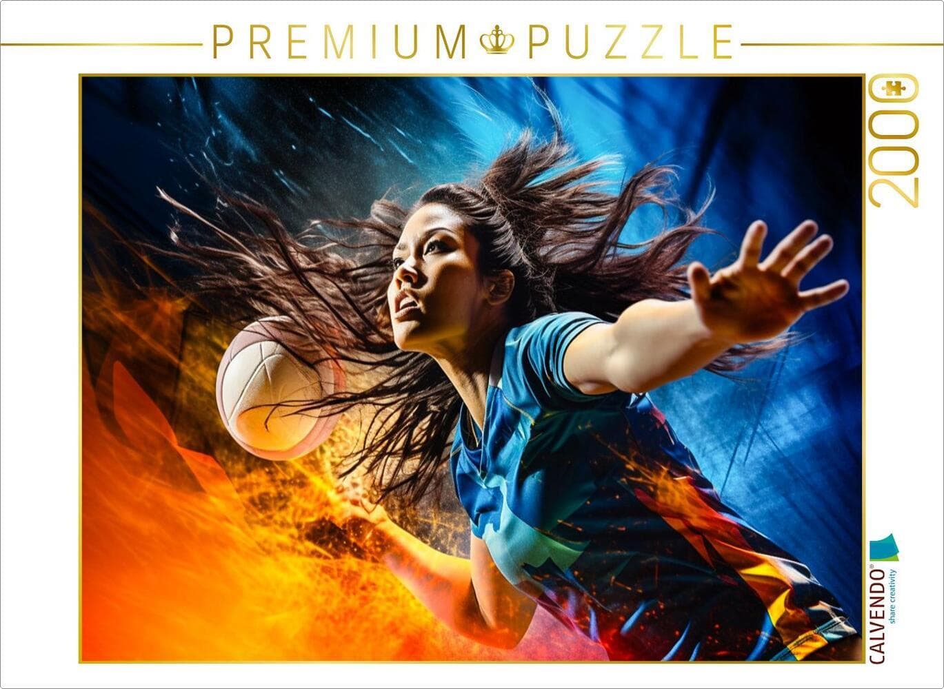 CALVENDO Puzzle Ein Motiv aus dem Kalender Volleyball und Motivation | 2000 Teile Lege-Größe 90x67cm