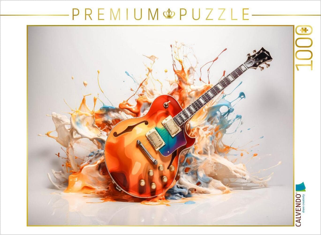 CALVENDO Puzzle Gitarre | 1000 Teile Lege-Größe 64x48cm Foto-Puzzle für glückliche Stunden