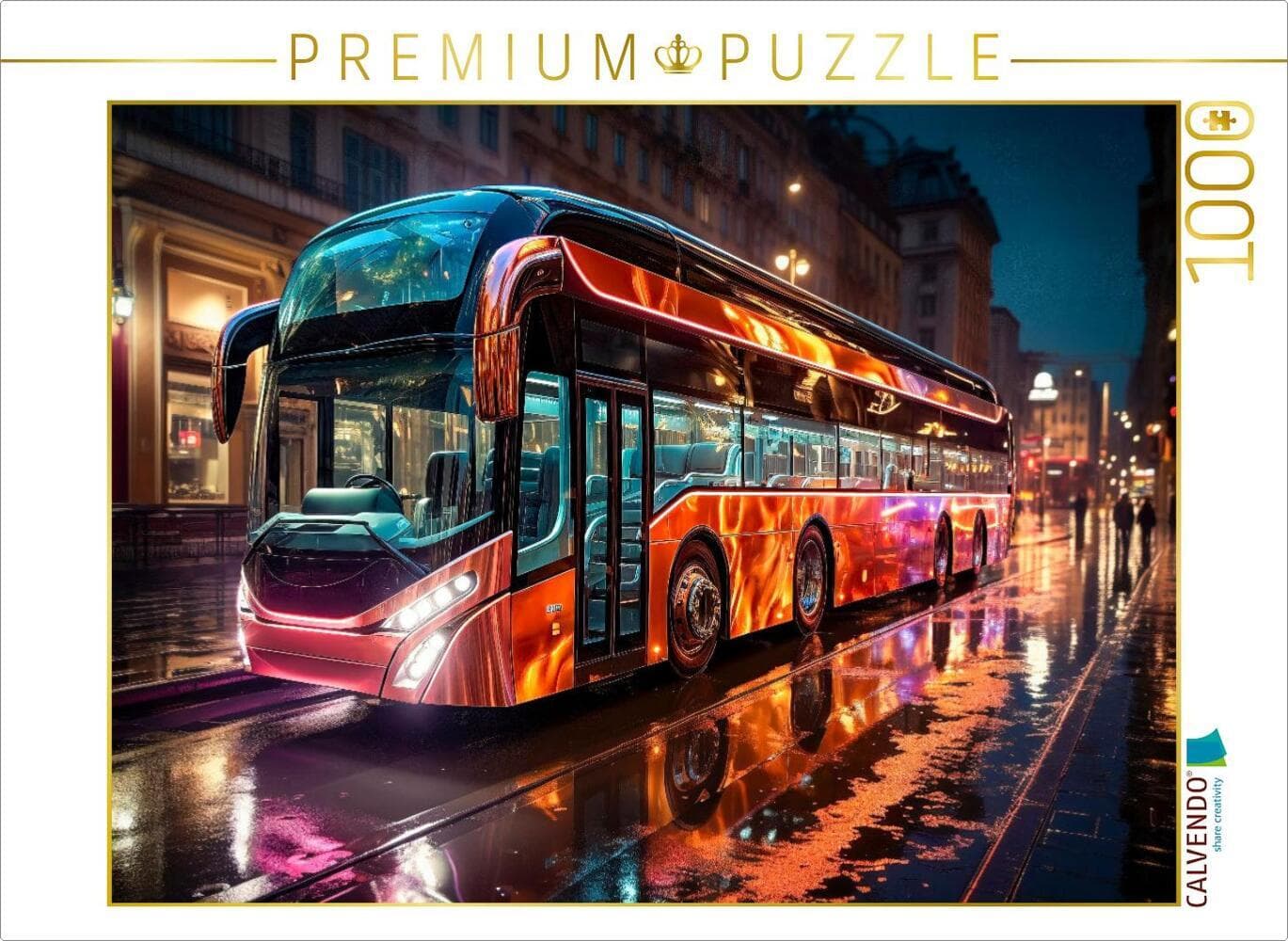 CALVENDO Puzzle Busse | 1000 Teile Lege-Größe 64x48cm Foto-Puzzle für glückliche Stunden