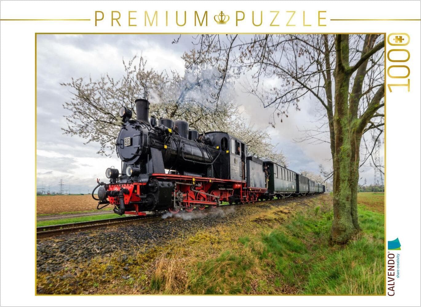 CALVENDO Puzzle Die Lok20 der Bergwarksbahn | 1000 Teile Lege-Größe 64x48cm Foto-Puzzle für glücklic