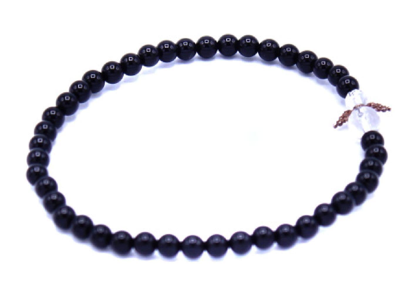 Achat schwarz Schutzengel Edelsteinarmband Kinder in Geschenkbox