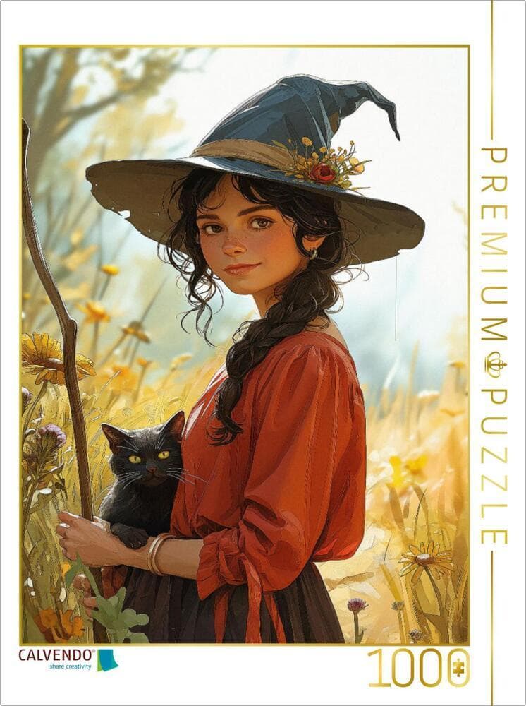 CALVENDO Puzzle Sommerzauber der Hexenfreundschaft | 1000 Teile Lege-Größe 64x48cm Foto-Puzzle für g