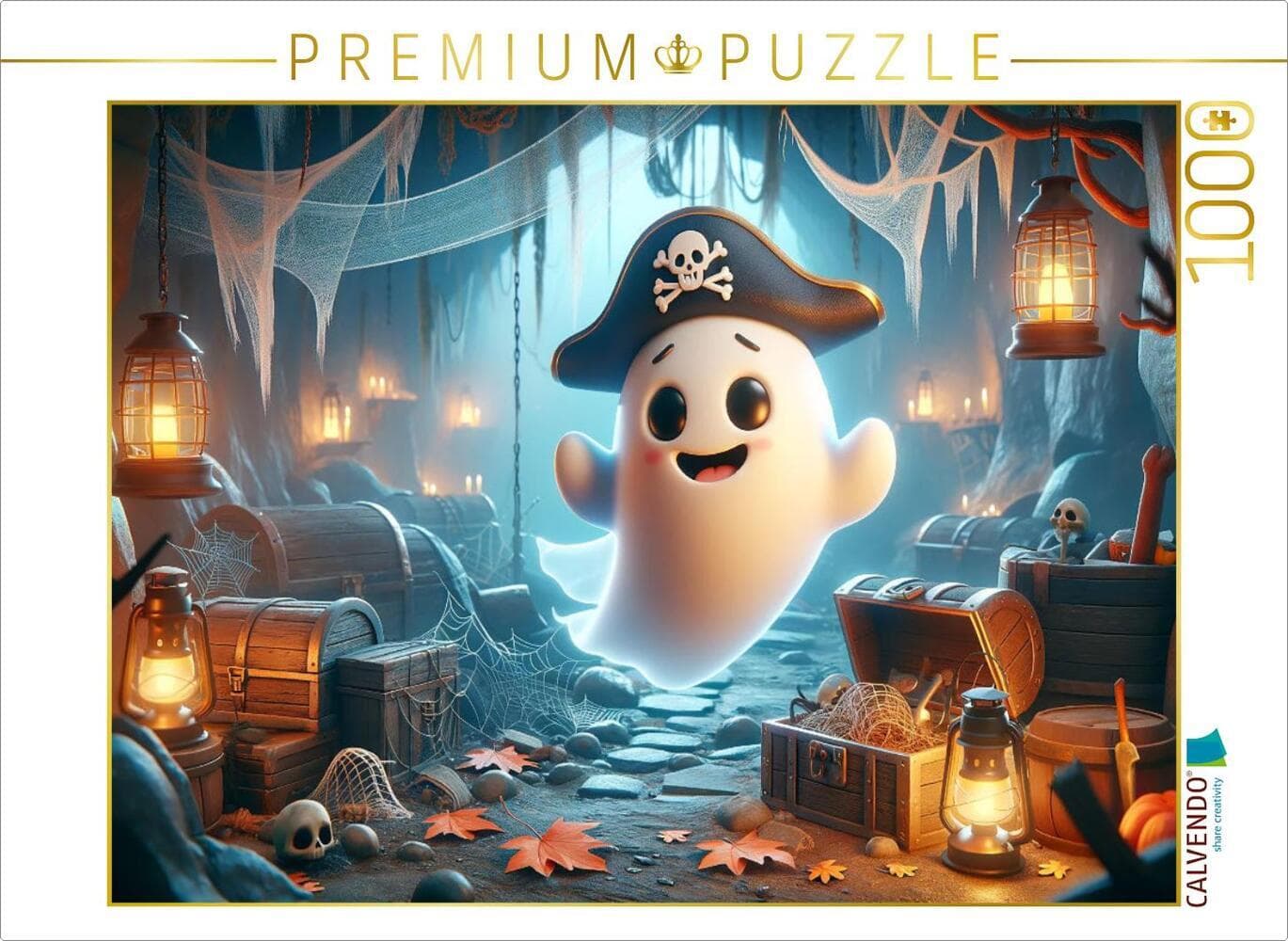 CALVENDO Puzzle Gruselige Abenteuer in der verlassenen Piratenhöhle | 1000 Teile Lege-Größe 64x48cm