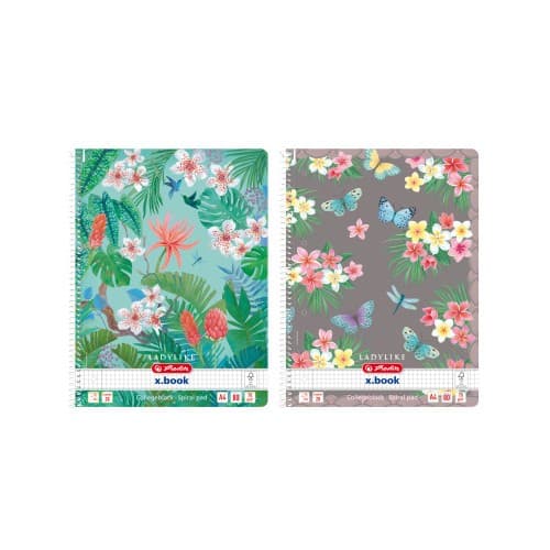 Herlitz Spiralblock A4 Ladylike 80 Blatt Lineatur 28, 1 Stück sortiert