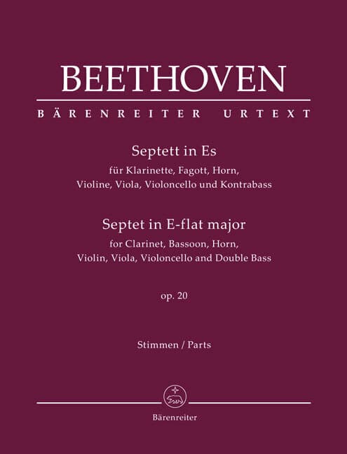 Septett für Klarinette, Fagott, Horn, Violine, Viola, Violoncello und Kontrabass in Es op. 20