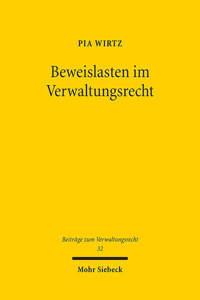 Beweislasten im Verwaltungsrecht