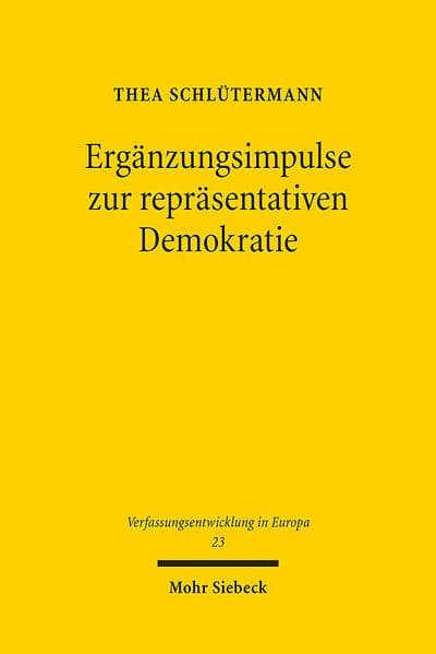 Ergänzungsimpulse zur repräsentativen Demokratie