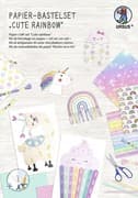 URSUS Kinder-Bastelsets Papier-Bastelset  Cute rainbow