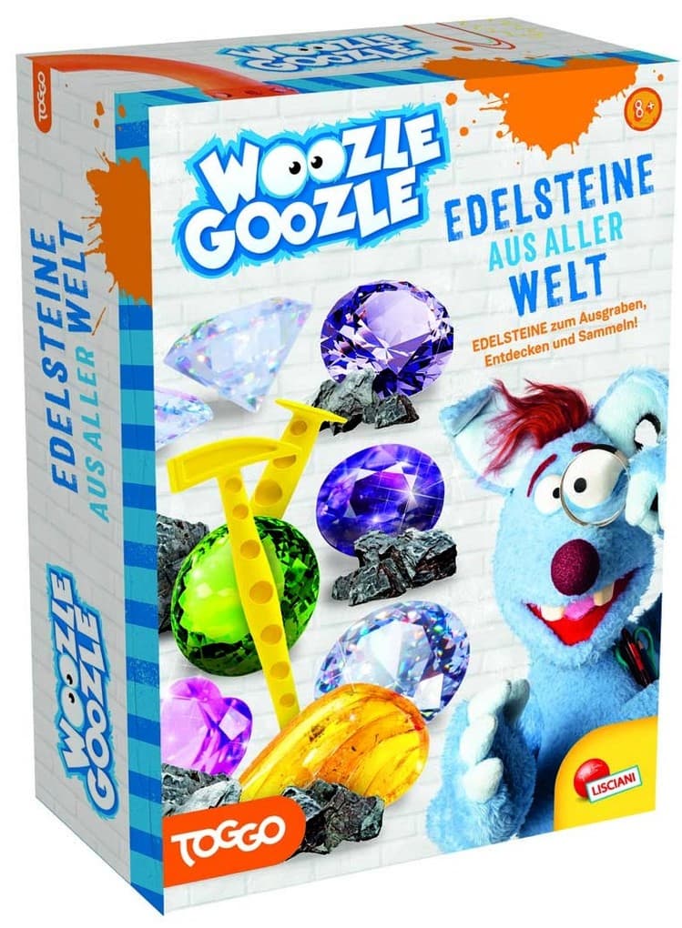 Lisciani 301026 - Woozle Goozle, Edelsteine aus aller Welt, Edelsteine zum Ausgraben, Entdecken und Sammeln, Toggo