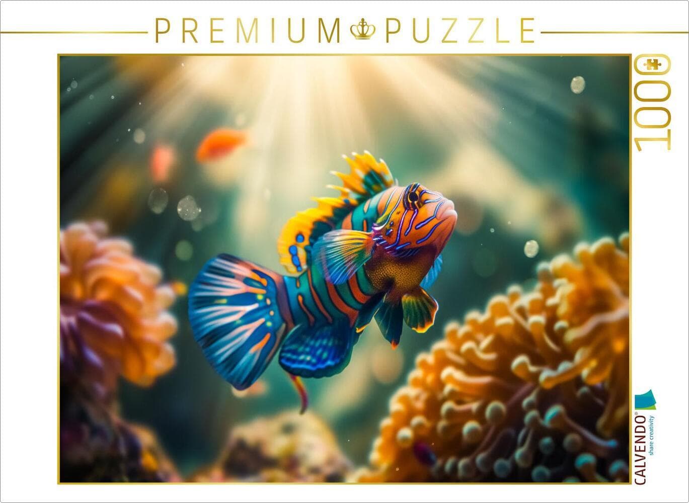 CALVENDO Puzzle Fische können nicht fliegen, aber sie können schwimmen - und das ist doch auch schon was | 1000 Teile Lege-Größe 64x48cm Foto-Puzzle für glückliche Stunden