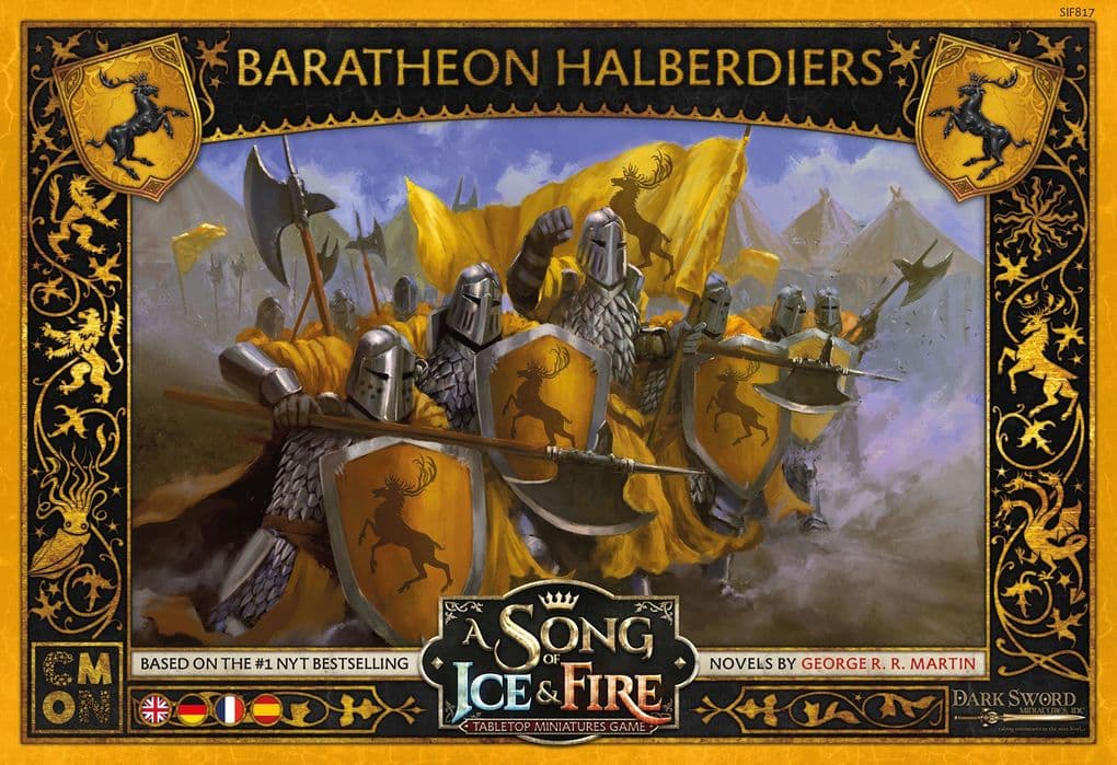 CMON - A Song of Ice & Fire - Baratheon Halberdiers, Hellebardiere von Haus Baratheon