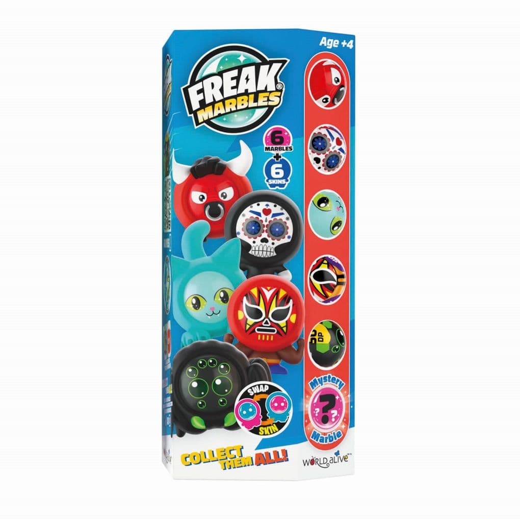 Freak Marbles - Marbles & Skins 6er Set, rot