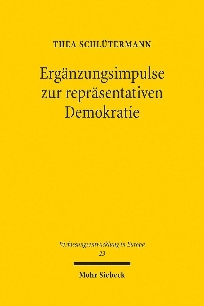 Ergänzungsimpulse zur repräsentativen Demokratie