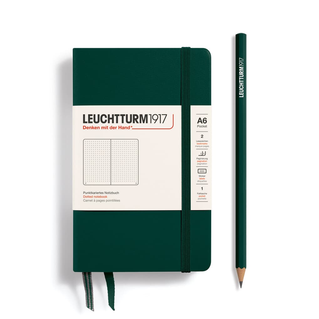 Forest Green, Pocket (A6), 187 S., dott