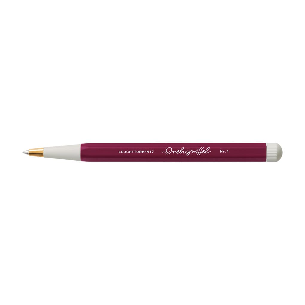 Drehgriffel Nr. 1, Port Red - Kugelschreiber mit blauer Mine