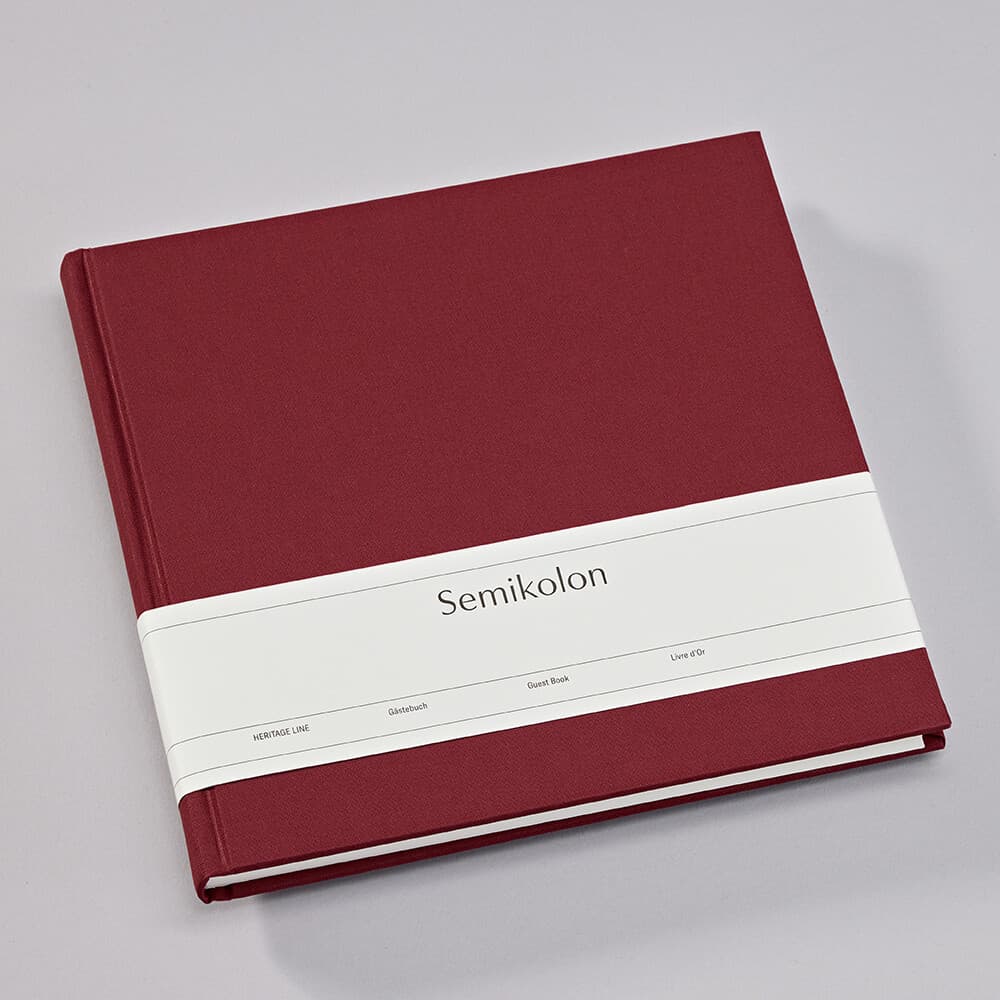 353525 Gästebuch burgundy