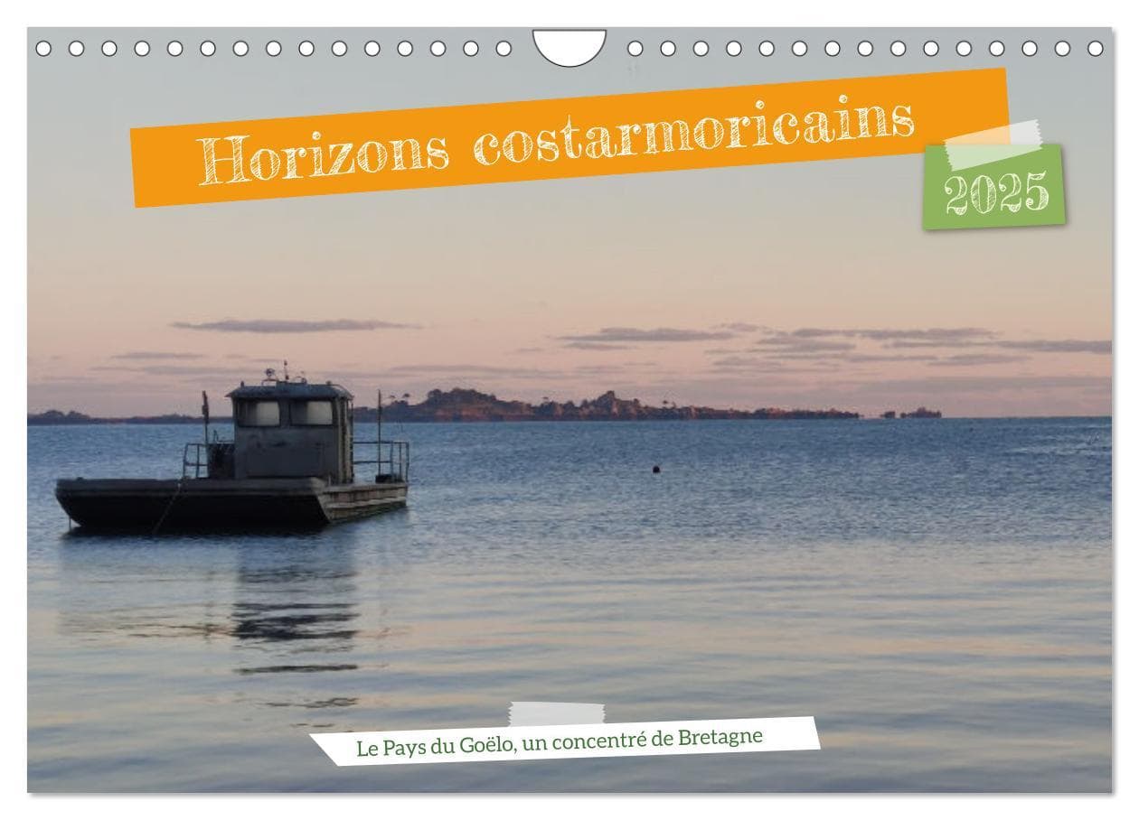 Horizons costarmoricains (Calendrier mural 2025 DIN A4 vertical), CALVENDO calendrier mensuel